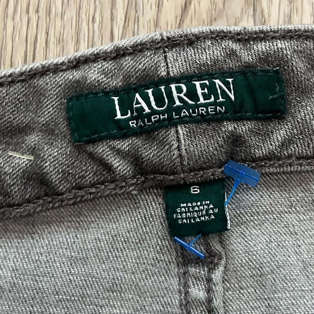 Ralph Lauren Light Gray Denim Jeans Size 6 - Picture 7 of 7